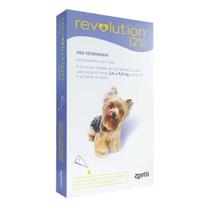 Antipulgas Revolution Cães 2,5 a 5 kg - 12% 0,25 ml 30 mg - Zoetis