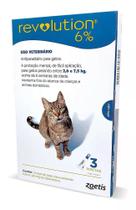 Antipulgas Revolution Gatos 2,5 A 7,5 Kg 45mg - 3 Pipetas