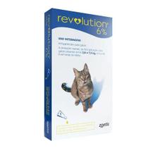 Antipulgas Revolution Zoetis 6% Azul 45mg 0,75ml Para Gatos