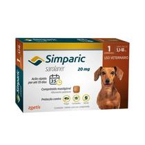 Antipulgas Simparic 20mg - Proteção de 35 Dias para Cães de 5 a 10kg - Zoetis Antipulgas Simparic 20mg - Proteção de 35 Dias para Cães de 5 a 10kg - Zoetis