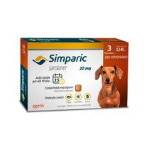 Antipulgas Simparic Cães 20mg 5,1 a 10 kg 3 comprimido