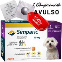 Antipulgas Simparic para Cães 2,6 a 5kg C/1 comprimido 10mg - Zoetis