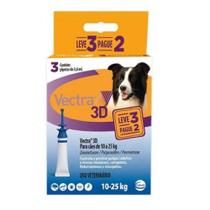 Antipulgas Vectra 3D Cães 10-25Kg Combo 3 pipetas