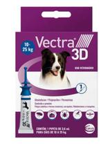 Antipulgas Vectra 3d Cães De 10 A 25kg 1 Pipeta