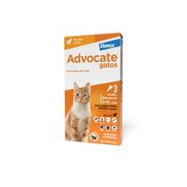 Antipulgas vermes sarnas elanco advocate 0,4 ml para gatos até 4 kg 3 bisnagas
