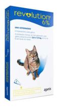 Antipulgas Zoetis Revolution 6% Combo Gatos 2,5 A 7,5Kg Com1 Antipulgas Zoetis Revolution 6% Combo Gatos 2,5 A 7,5Kg Com1