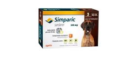 Antipulgas Zoetis Simparic 120mg para Cães 40 a 60 Kg - 3 Comprimidos