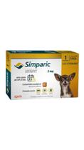 Antipulgas Zoetis Simparic 5 mg para Cães 1,3 a 2,5 Kg - 1 comprimido