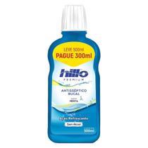 Antisséptico Bucal Hillo Menta Leve 500ml Pague 300ml