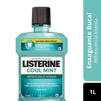 Antisséptico Bucal Listerine Cool Mint Refrescância Intensa Com Álcool 1L