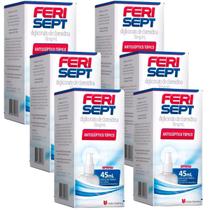 Antisséptico Spray Ferisept Cortes Ferimentos 45ml kit 6 Un