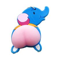 Antistress borracha macia Keychain, Descompressão Butt chaveiro, pingente personalizado, Criativo