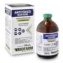 Antitóxico 100mL p/ Bovinos Equinos Suínos Caprinos Biofarm Antitóxico 100mL p/ Bovinos Equinos Suínos Caprinos Biofarm