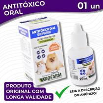 Antitóxico Oral Biofarm 20mL Hepatoprotetor Vitaminado para Cães e Gatos