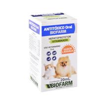 Antitóxico Oral Biofarm 20ml - Sabor Laranja