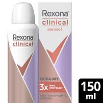 Antitranspirante Aerossol Rexona Clinical Extra Dry 150ml