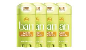 Antitranspirante Ban Sweet Simplicity - 24 Horas - 75ml (4 Unidades) Antitranspirante Ban Sweet Simplicity - 24 Horas - 75ml (4 Unidades)