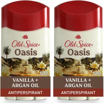 Antitranspirante de baunilha Old Spice Oasis para homens, 74 ml, pacote com 2 Antitranspirante de baunilha Old Spice Oasis para homens, 74 ml, pacote com 2