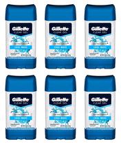 Antitranspirante/desodorante Gillette Clear Gel 48h (pacote com 6) Antitranspirante/desodorante Gillette Clear Gel 48h (pacote com 6)