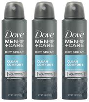 Antitranspirante Dove Men + Care Spray a seco Clean Comfort 110 ml