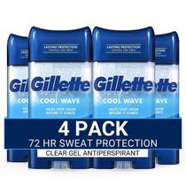 Antitranspirante e desodorante Gillette para homens 110 ml (pacote com 4) Antitranspirante e desodorante Gillette para homens 110 ml (pacote com 4)