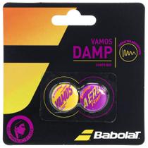 Antivibrador Babolat Rafa Vamos Damp com 02 Unidades Roxo e Amarelo