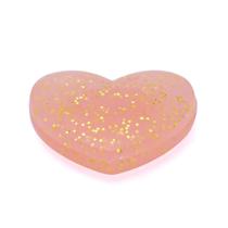 Antivibrador Coração Glitter Rosa