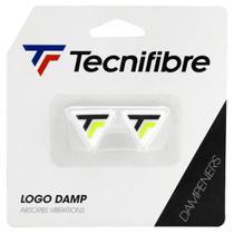 Antivibrador Tecnifibre Logo Damp Com 02 Unidades - Branco Preto e Amarelo