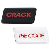 Antivibrador Tecnifibre Spirit Crack The Code Com 02 Unidades Preto Branco e Vermelho