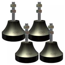 Antivibratório Amortecedor Vibra Stop Micro II 3/8" 55mm 70kg Kit 4 Peças