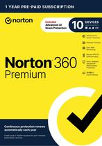 Antivírus Norton 360 Premium para 10 dispositivos com proteção VPN e AI