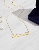 Antonella colar de nome folheado a ouro 18k Antonella colar de nome folheado a ouro 18k