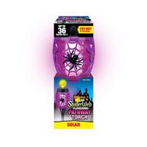 Antorcha Solar para Halloween con Telaraña - Paquete de 12 MAGIA DE LAS ESTACIONES AL AIRE LIBRE