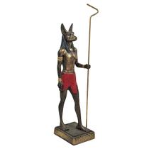 Anúbis Deus Egípcio Protetor Escultura Estátua Resina 29 cm Anúbis Deus Egípcio Protetor Escultura Estátua Resina 29 cm
