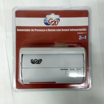 Anunciador de presença e alarme com sensor infravermelho G20 Anunciador de presença e alarme com sensor infravermelho G20