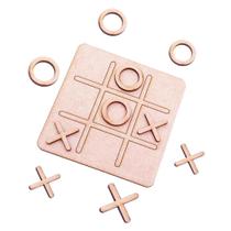 anuncio-Kit 50 Unidades Jogos Da Velha Tabuleiro Mdf 10x10cm Lembrancinhas Aniversário -