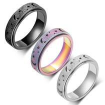 Anxiety Ring AmorArtsky Titanium em aço inoxidável para mulheres/homens