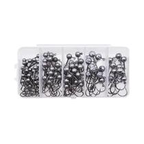 Anzóis De Aço De Alto Carbono Com Cabeça De Jig E Haste Redonda, 100 Peças, 1g, 1.5g, 2g, 2.5g, 3g Anzóis De Aço De Alto Carbono Com Cabeça De Jig E Haste Redonda, 100 Peças, 1g, 1.5g, 2g, 2.5g, 3g