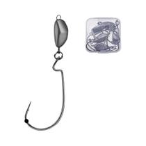 Anzóis De Pesca Jig Head Reforçados, 5 Peças Por Caixa, Anzóis Offset Com Peso De Chumbada Profunda