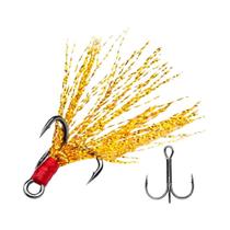 Anzóis Triplos De Pesca Em Aço Carbono Reforçado Com Espinhos, Força 4X, Equipamento De Pesca Com