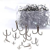 Anzóis Triplos Super Afiados Para Pesca De Carpa 100PCS 12 -3/0 Conjunto De Anzóis De Aço De Anzóis Triplos Super Afiados Para Pesca De Carpa 100PCS 12 -3/0 Conjunto De Anzóis De Aço De