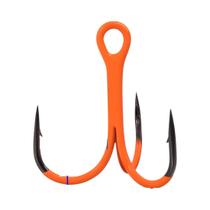 Anzóis Triplos UV Laranja 10 Peças 2X Mais Fortes Para Aplicações Em Água Doce Profunda