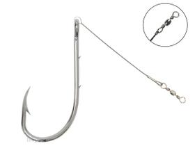 Anzol 4330 MS Encastoado Flex c/ Girador 20cm Aprazível N11/0 - 5 Peças