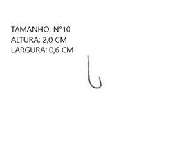 Anzol 4330 preto com 10 unidades