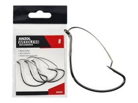 Anzol Albatroz Weedless Anti-Enrosco Nº2/0 Black - 4 Peças Anzol Albatroz Weedless Anti-Enrosco Nº2/0 Black - 4 Peças