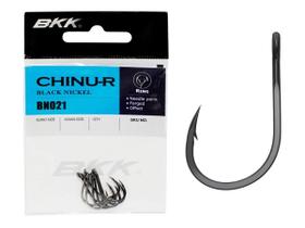 Anzol BKK Chinu-R Black Niquel BN021 Nº4/0 - Cartela C/ 5 Peças