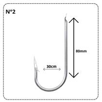 Anzol Chapinha Galvanizado Ou Niquelado Sem Furo Pesca Caixa Fechada com 50 Unidades