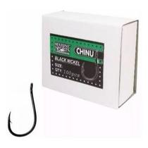 Anzol Chinu Black Nickel Nº6 100Pçs - Marine Sports