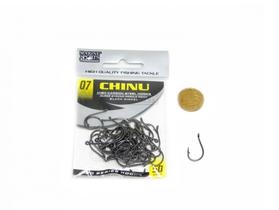Anzol Chinu n. 07 - Black Nickel - 50 unidades - Marine Sports