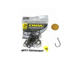 Anzol Chinu n. 09 - Black Nickel - 30 unidades - Marine Sports